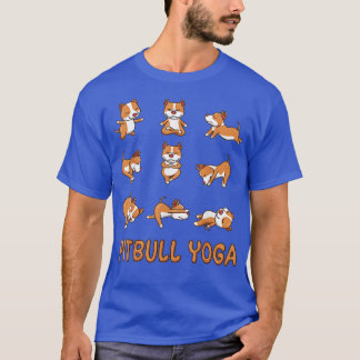 Camiseta Pit Bull Yoga Pitbull Yoga Pose Meditación