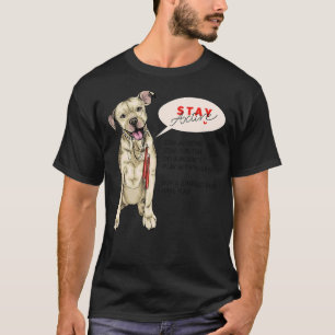 Camiseta Pit Bulldog Sits Con Salto Rope Stay Home