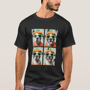 Camiseta Pit Bulls Divertidos y Lindos con Gafas de Sol Dis