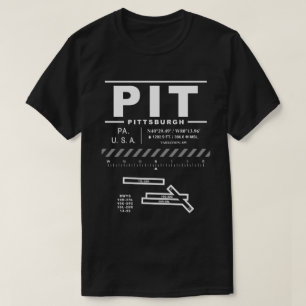 Camiseta PIT T-Shirt del Aeropuerto Internacional de Pittsb