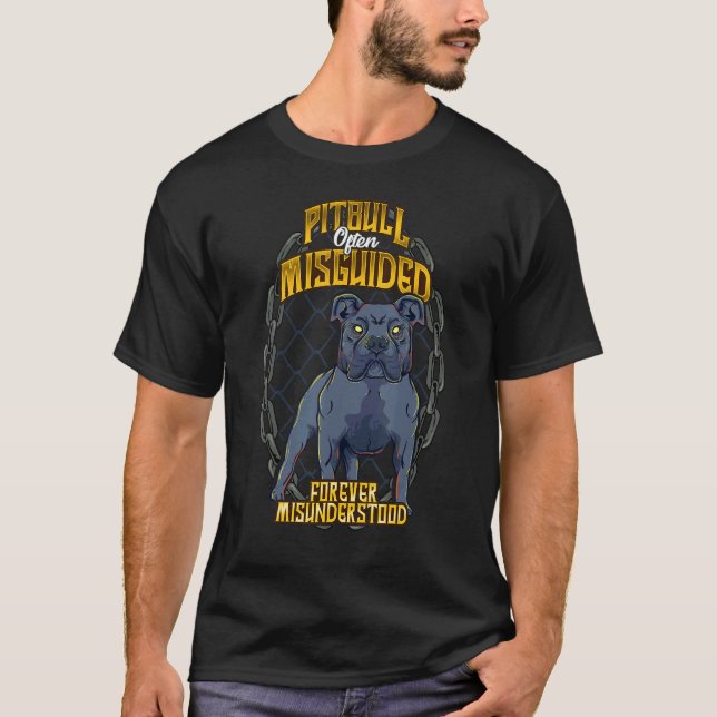 Camiseta Pitbull A Menudo Mala Guía Para Siempre Malinterpr (Anverso)