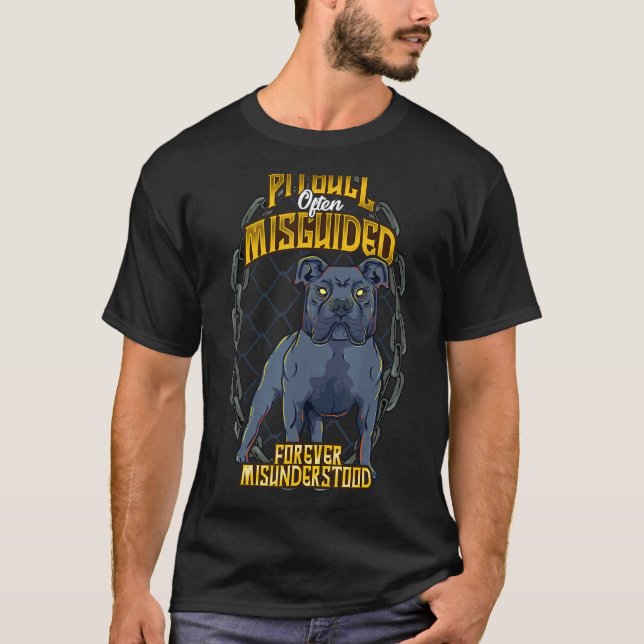 Camiseta Pitbull A Menudo Mala Guía Para Siempre Malinterpr (Anverso)