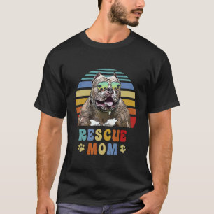 Camiseta Pitbull Adoptar Fomentar Rescatar Madre Perro