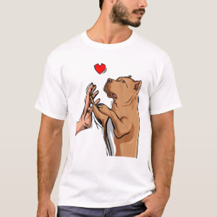 Camiseta Pitbull ama a las mujeres Chicas de Pittie Dog