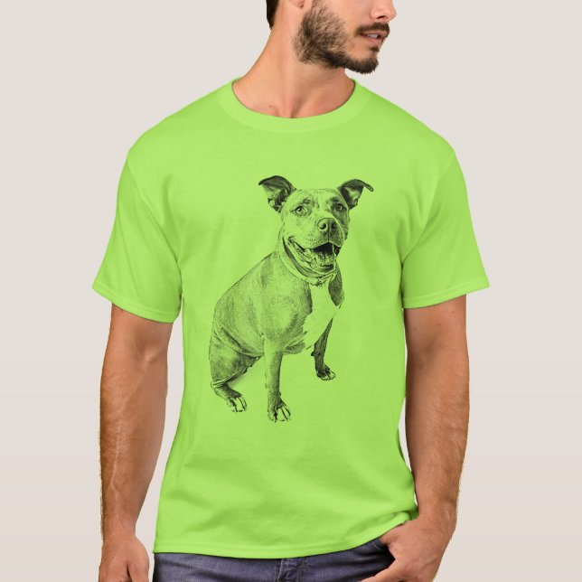 Camiseta Pitbull amistoso (Anverso)