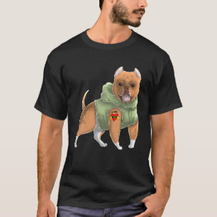Camiseta Pitbull amo a mamá Tattoo Perro divertido Día de l
