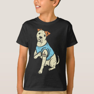 Camiseta Pitbull amo a mamá tatuaje Pittie amante de los pe