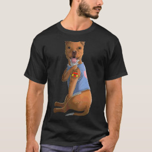 Camiseta Pitbull: Amo el Día de la Madre Tattoo