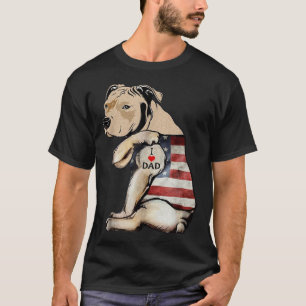 Camiseta Pitbull Amo El Día De Los Padres De Tattoo