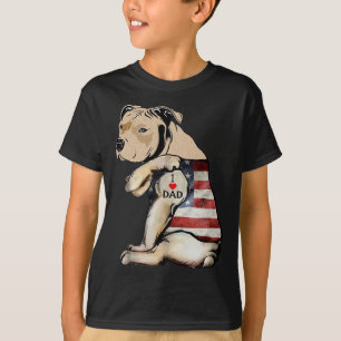 Camiseta Pitbull Amo El Día De Los Padres De Tattoo