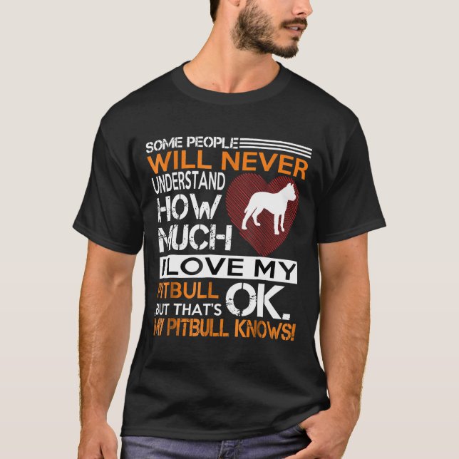 Camiseta Pitbull - Amo Mi Pitbull (Anverso)