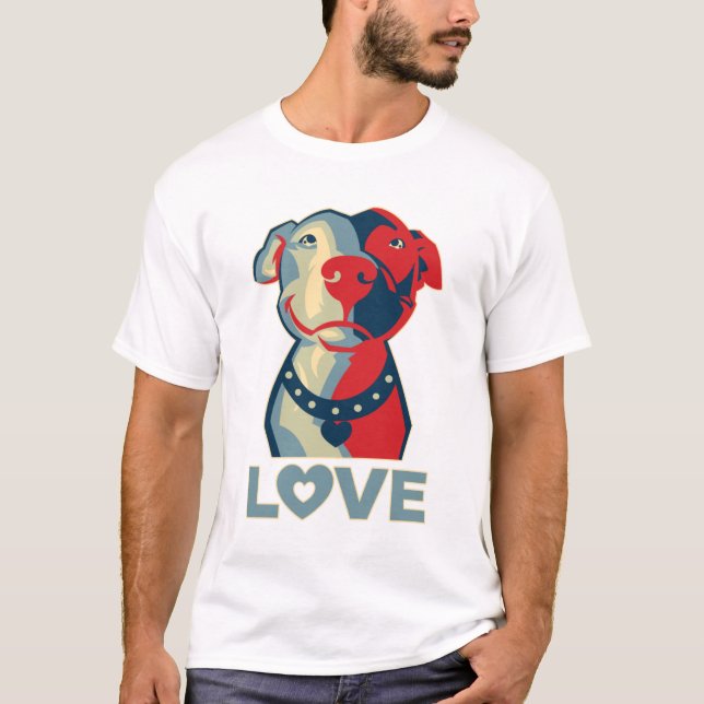Camiseta Pitbull - AMOR (Anverso)
