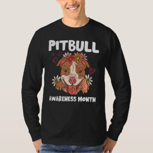 Camiseta Pitbull Awareness Mes Pitbull Love Dog