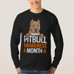 Camiseta Pitbull Awareness Month Pitbull y Amp Peace Sig