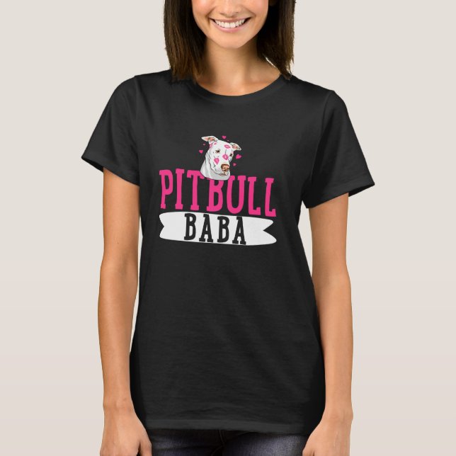 Camiseta Pitbull Baba Pit Bull Terrier Perro Pibble Dueño M (Anverso)