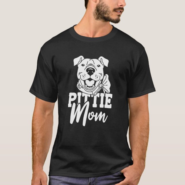 Camiseta Pitbull Ban Mother Dog Rama Pittie Mom (Anverso)