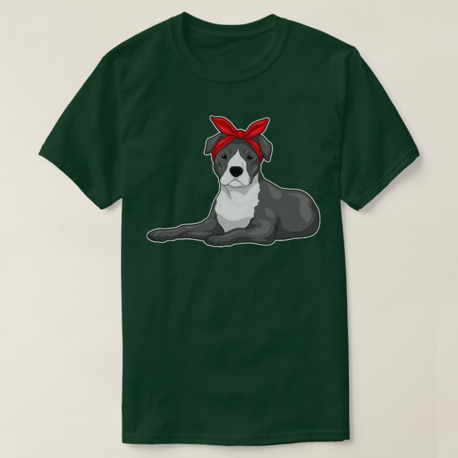 Camiseta Pitbull Bandana (Diseño del anverso)