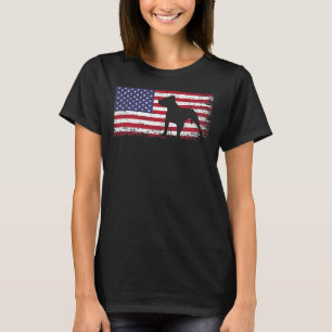 Camiseta Pitbull Bandera Americana I Love My Pitbull