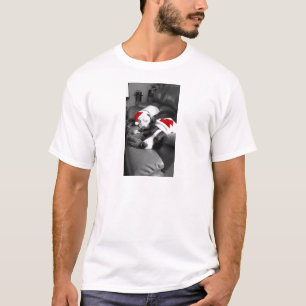 Camiseta pitbull cachorros navideños dormilones adorables s