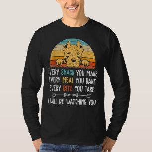 Camiseta Pitbull Cada Snack Que Haga Cada Comida Que Haga