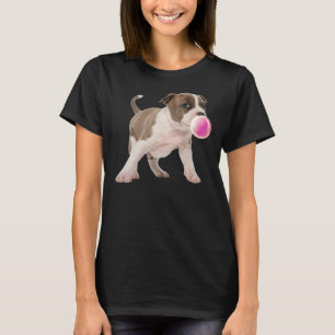 Camiseta Pitbull Chews Gum Bubble Dogpies