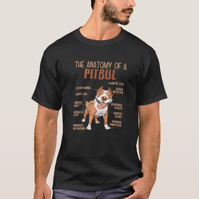 Camiseta Pitbull Cita A Pitbull Collar Dog Cita Artículos D (Anverso)