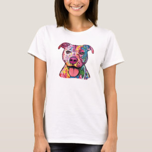 Camiseta Pitbull colorido
