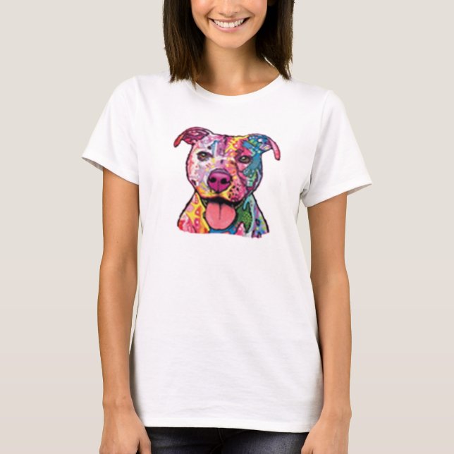 Camiseta Pitbull colorido (Anverso)