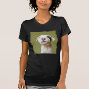 Camiseta Pitbull con el ojo manchado negro
