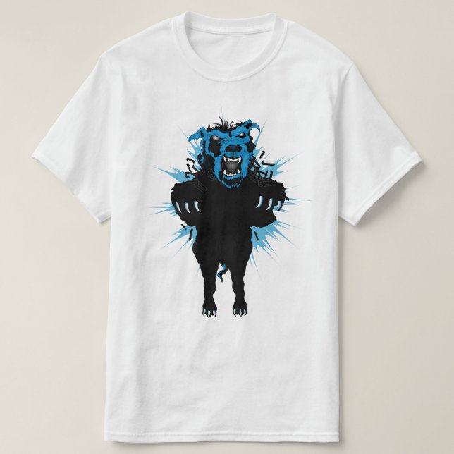 Camiseta Pitbull Crazy  (Diseño del anverso)