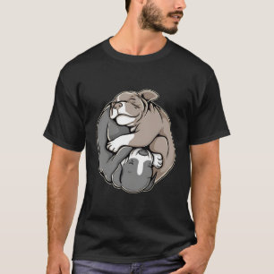 Camiseta Pitbull Cuppies Yin Yang Para Pibble Mom