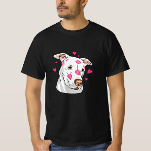 Camiseta Pitbull Cute Love Heart