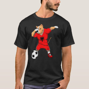 Camiseta Pitbull Dabbing Albania Aficionados de Fútbol Jers