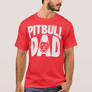 Camiseta Pitbull Dad Dog, Best Dog Dad Ever, Mens Pitbull P