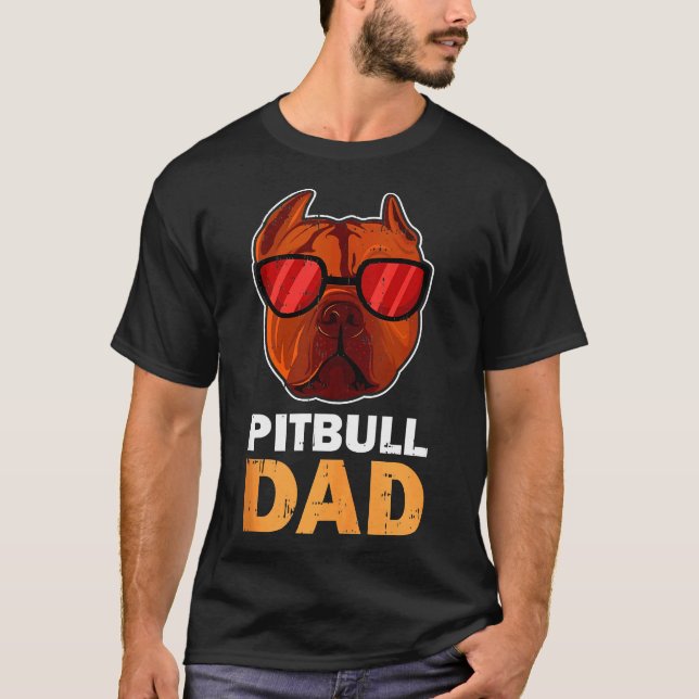 Camiseta Pitbull Dad Guay Funny Pitbull Dog (Anverso)