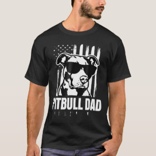 Camiseta Pitbull Dad Mens Orgullosa Bulldog Americano