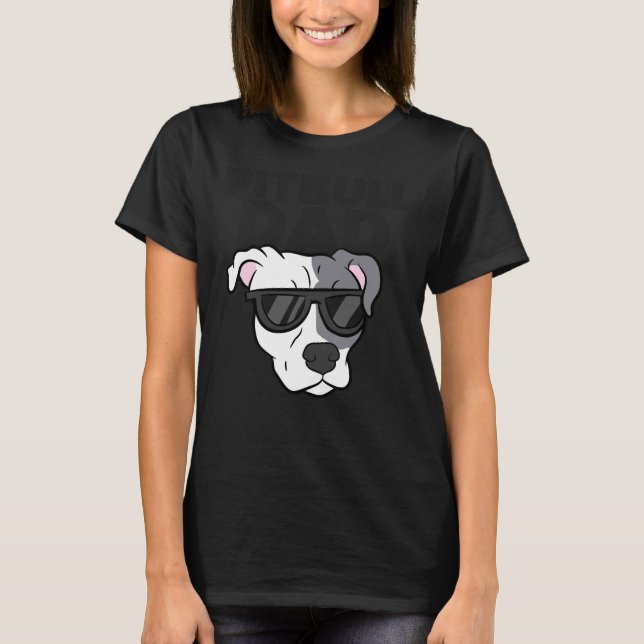 Camiseta Pitbull Dad Pit Bulldog Papa (Anverso)
