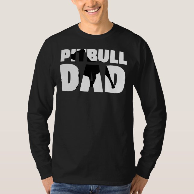 Camiseta Pitbull Dad Pitbull Padre Perro (Anverso)