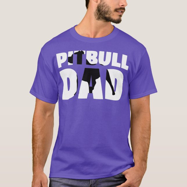 Camiseta Pitbull Dad Pitbull Regalo Padre Perro Papá Tee (Anverso)
