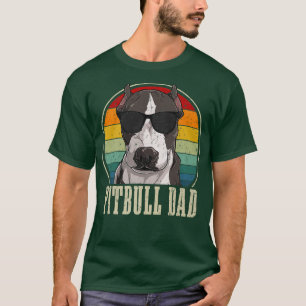 Camiseta Pitbull Dad Vintage Sungafas Funny Daddy Dog