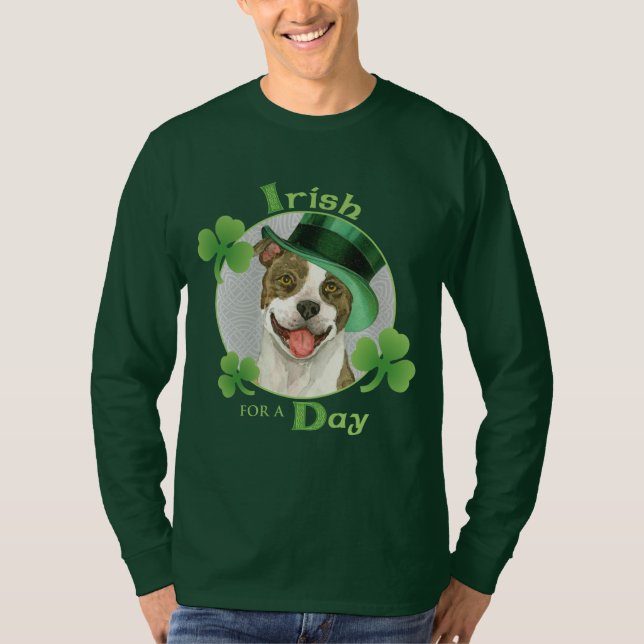 Camiseta Pitbull del día de St Patrick (Anverso)