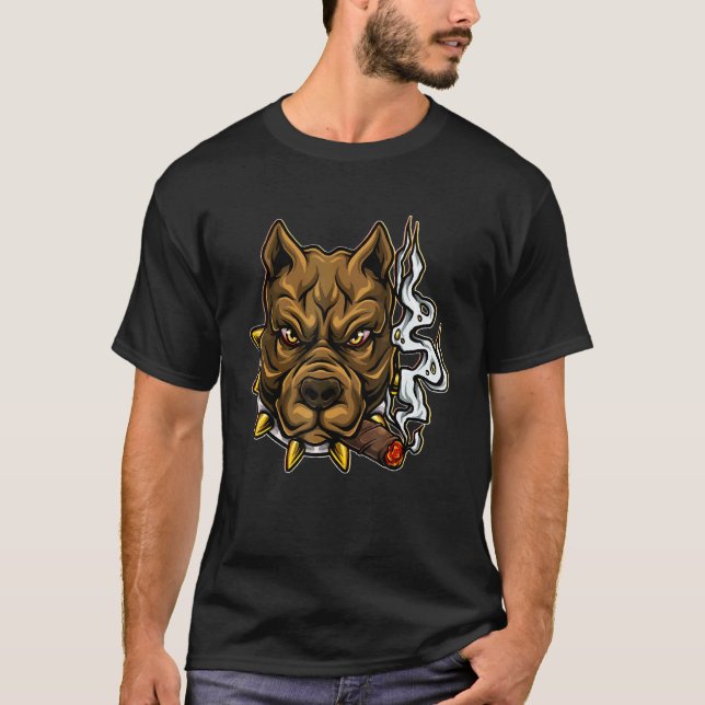 Camiseta Pitbull divertido Pitbull terrier Bully toro ameri (Anverso)