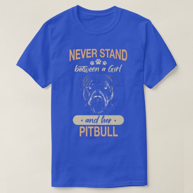 Camiseta Pitbull Dog American Pit Bull (Diseño del anverso)