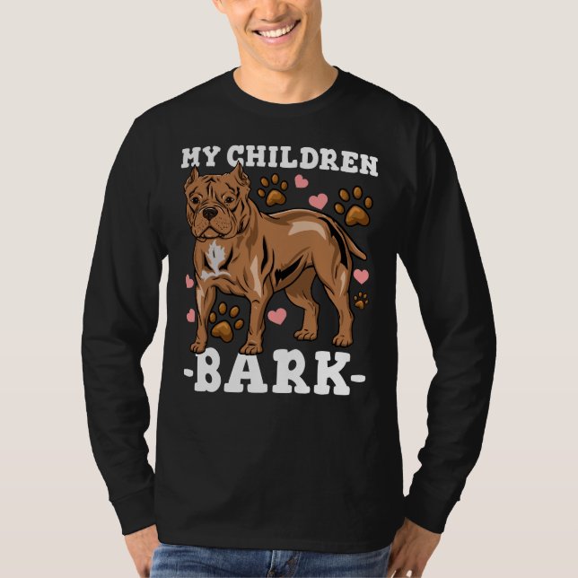 Camiseta Pitbull Dog Dad Mom (Anverso)