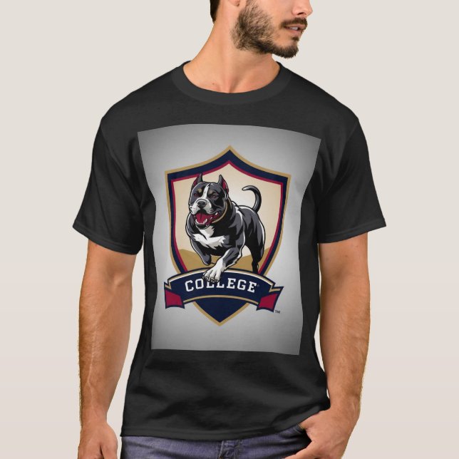 Camiseta Pitbull en la universidad: Logo (Anverso)