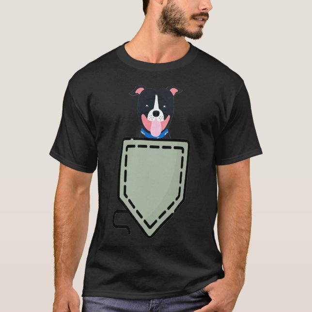 Camiseta Pitbull En Pocket (Anverso)