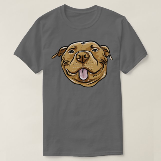 Camiseta Pitbull Funny Face (Diseño del anverso)