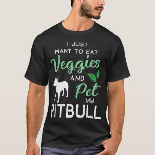 Camiseta Pitbull Funny Vegan Dog Lover Dueño De Xmas Cumple