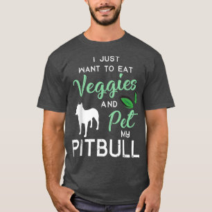 Camiseta Pitbull Funny Vegan Dog Lover Dueño De Xmas Cumple