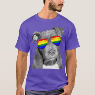 Camiseta Pitbull Gay Pride Dog Clothing LGBT Funny Gift Rai